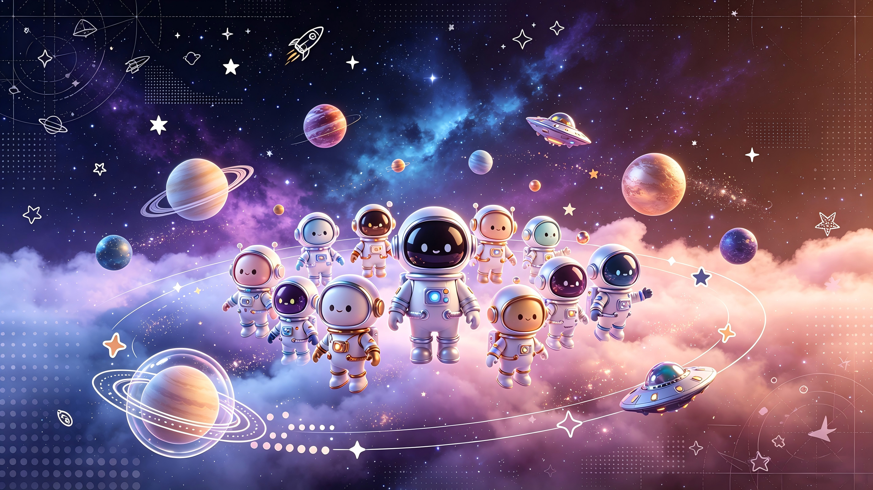 AI Galaxy Map background